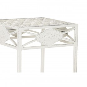 Set di 3 tavoli Home ESPRIT Bianco 30 x 30 x 70 cm (3 Pezzi)