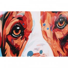 Quadro Home ESPRIT Moderno Cane 80 x 3,5 x 80 cm (2 Unità)