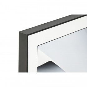 Quadro Home ESPRIT Bianco Nero Astratto Moderno 80 x 3,5 x 80 cm (2 Unità)