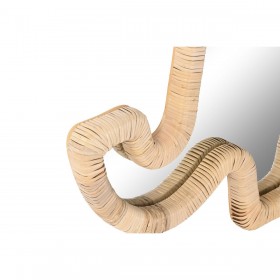 Specchio da parete Home ESPRIT Naturale 43 x 3 x 60 cm (2 Unità)