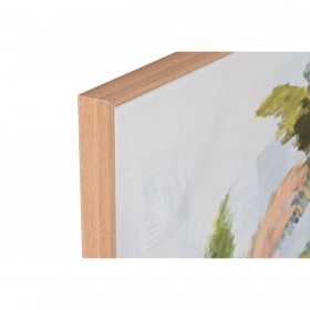 Quadro Home ESPRIT Azzurro Verde Palme Tropicale 120 x 3,5 x 90 cm (2 Unità)