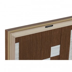 Quadro Home ESPRIT Bianco Marrone Beige Moderno Città 50 x 3 x 50 cm (2 Unità)