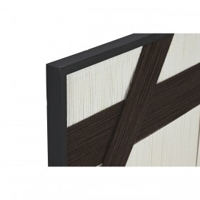 Quadro Home ESPRIT Bianco Grigio scuro Moderno Città 60 x 3 x 90 cm (2 Unità)