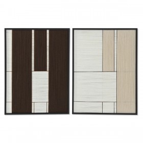 Quadro Home ESPRIT Bianco Beige Moderno 60 x 3 x 80 cm (2 Unità)