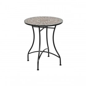 Tavolo aggiuntivo Home ESPRIT Nero Multicolore 60 x 60 x 72 cm