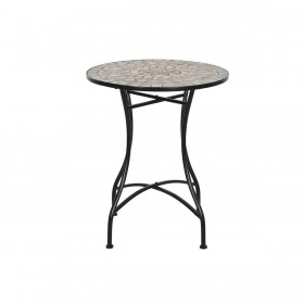 Tavolo aggiuntivo Home ESPRIT Nero Multicolore 60 x 60 x 72 cm