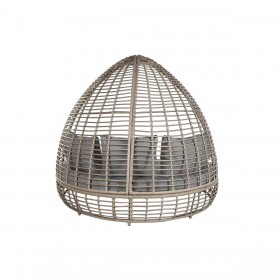 Divano da Giardino Home ESPRIT Grigio scuro 198 x 168 x 168 cm