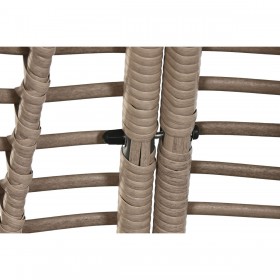 Divano da Giardino Home ESPRIT Grigio scuro 198 x 168 x 168 cm