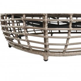 Divano da Giardino Home ESPRIT Grigio scuro 198 x 168 x 168 cm