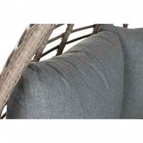 Divano da Giardino Home ESPRIT Grigio scuro 198 x 168 x 168 cm