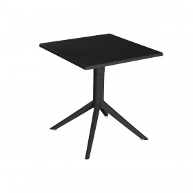 Tavolo da Pranzo Home ESPRIT Nero Metallo polipropilene 70 x 70 x 75 cm