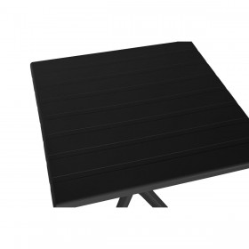 Tavolo da Pranzo Home ESPRIT Nero Metallo polipropilene 70 x 70 x 75 cm