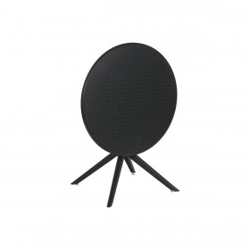 Tavolo da Pranzo Home ESPRIT Nero Metallo polipropilene 80 x 80 x 75 cm