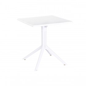 Tavolo da Pranzo Home ESPRIT Bianco Metallo polipropilene 70 x 70 x 75 cm