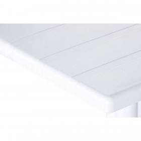 Tavolo da Pranzo Home ESPRIT Bianco Metallo polipropilene 70 x 70 x 75 cm