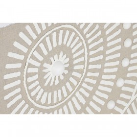 Quadro Home ESPRIT Bianco Beige Cerchi Città 82 x 4,5 x 82 cm (2 Unità)