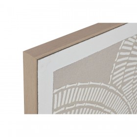 Quadro Home ESPRIT Bianco Beige Cerchi Città 122 x 4,5 x 62 cm (2 Unità)
