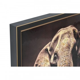 Quadro Home ESPRIT Nero Animale Loft Laccato 64 x 4,5 x 84 cm (4 Unità)