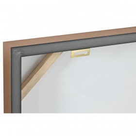 Quadro Home ESPRIT Grigio Arancio Mucca Moderno Laccato 82 x 4,5 x 82 cm (2 Unità)