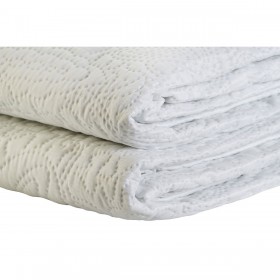 Trapunta DKD Home Decor Bianco Osimano 270 x 270 x 1 cm