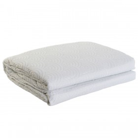 Trapunta DKD Home Decor Bianco Osimano 270 x 270 x 1 cm