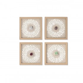 Quadro Home ESPRIT Bianco Naturale Moderno 22 x 2 x 22 cm