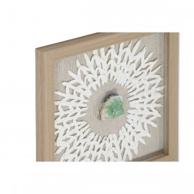 Quadro Home ESPRIT Bianco Naturale Moderno 22 x 2 x 22 cm