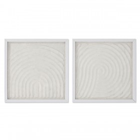 Quadro Home ESPRIT Bianco Naturale Moderno Scandinavo 35 x 2 x 35 cm