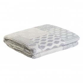 Trapunta DKD Home Decor Beige Grigio Osimano 270 x 270 x 1 cm