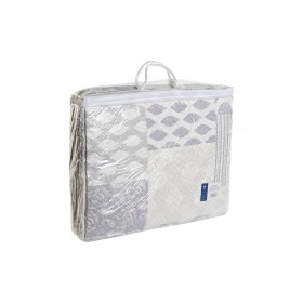 Trapunta DKD Home Decor Beige Grigio Osimano 270 x 270 x 1 cm