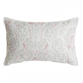 Cuscino DKD Home Decor Bianco Poliestere Floreale 60 x 10 x 40 cm