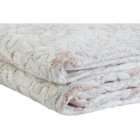 Trapunta DKD Home Decor Marrone Beige Singolo 180 x 260 x 1 cm