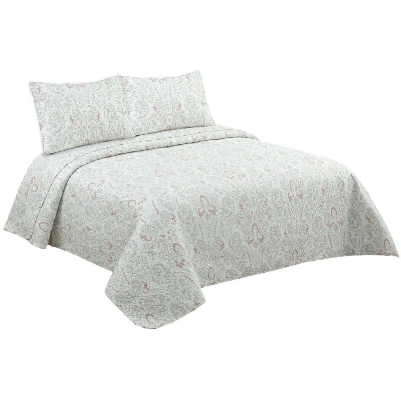 Trapunta DKD Home Decor Bianco Ala francese 240 x 260 x 1 cm