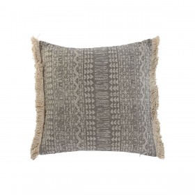 Cuscino Home ESPRIT Grigio Naturale Boho 45 x 8 x 45 cm