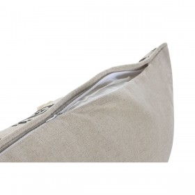 Cuscino Home ESPRIT Bianco Nero Boho 50 x 8 x 30 cm