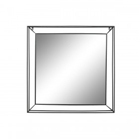 Specchio da parete Home ESPRIT Nero Vintage 90 x 10 x 90 cm