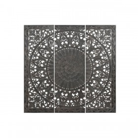 Testiera del Letto Home ESPRIT Grigio scuro 180 x 3,5 x 180 cm
