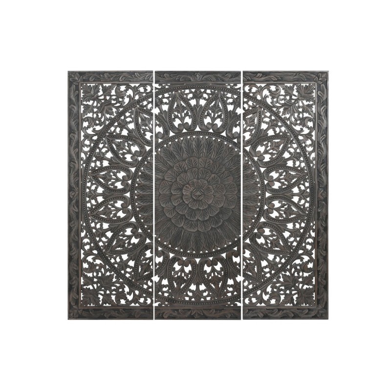 Testiera del Letto Home ESPRIT Grigio scuro 180 x 3,5 x 180 cm