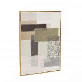 Quadro Home ESPRIT Marrone Beige Astratto Città 50 x 3 x 70 cm (2 Unità)