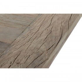 Tavolo da Pranzo Home ESPRIT Bianco Naturale Legno Riciclato Legno di mango 200 x 100 x 77 cm 200,5 x 100,5 x 77 cm