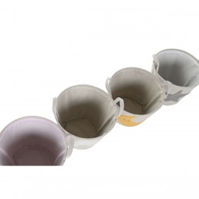Cestino Home ESPRIT Multicolore (4 Unità)