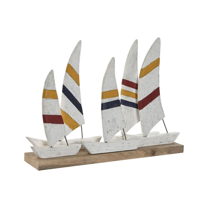 Statua Decorativa Home ESPRIT Bianco Blu Marino 67,5 x 13,5 x 46 cm