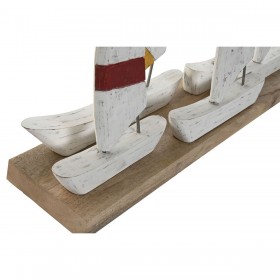 Statua Decorativa Home ESPRIT Bianco Blu Marino 67,5 x 13,5 x 46 cm