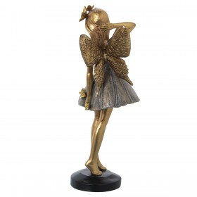 Statua Decorativa Alexandra House Living Dorato Acrilico Plastica Melammina Fata