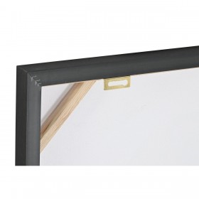 Quadro Home ESPRIT Nero Turchese Tigre Laccato 60 x 3,5 x 60 cm (2 Unità)