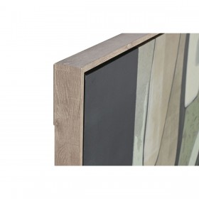 Quadro Home ESPRIT Verde Astratto Moderno (2 Unità)