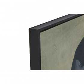 Quadro Home ESPRIT Nero Verde Donna Moderno (2 Unità)