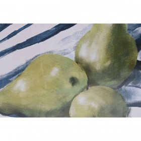 Quadro Home ESPRIT Giallo Azzurro Bianco Verde Frutta Mediterraneo 60 x 2,5 x 45 cm (2 Unità)