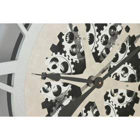 Orologio da Parete Home ESPRIT Argentato Ferro 102 x 9,5 x 102 cm