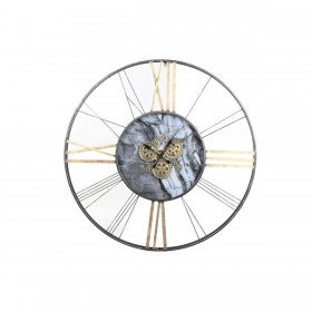 Orologio da Parete Home ESPRIT Bianco Dorato Metallo 140 x 9 x 140 cm